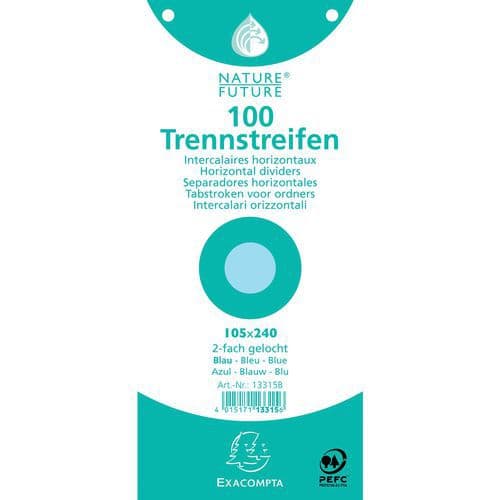 Exacompta Tabstrook 100 st. horizontale perforatie 180g