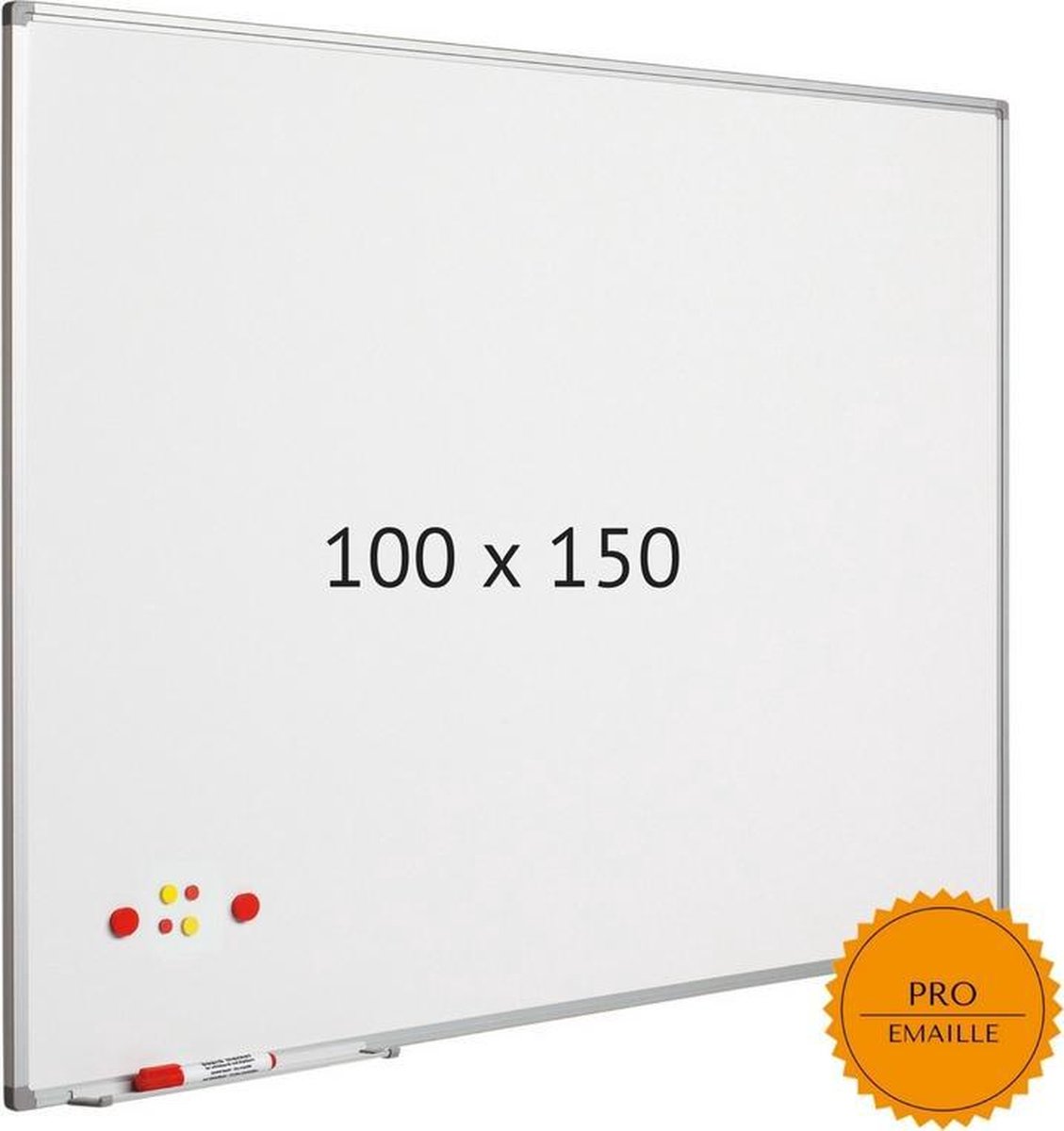 Smit Visual Magnetisch ecologisch whiteboard Softline - Geëmailleerd