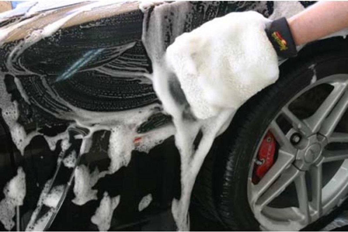 Meguiar's Washandschoen Wash Mitt Microvezel 28 Cm Wit