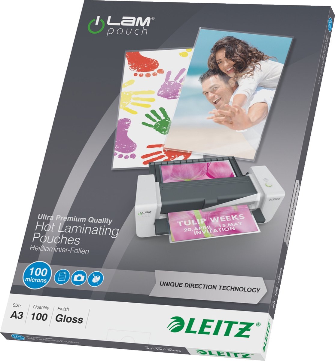 Leitz Lamineerhoes iLAM UDT warm A3 100 micron