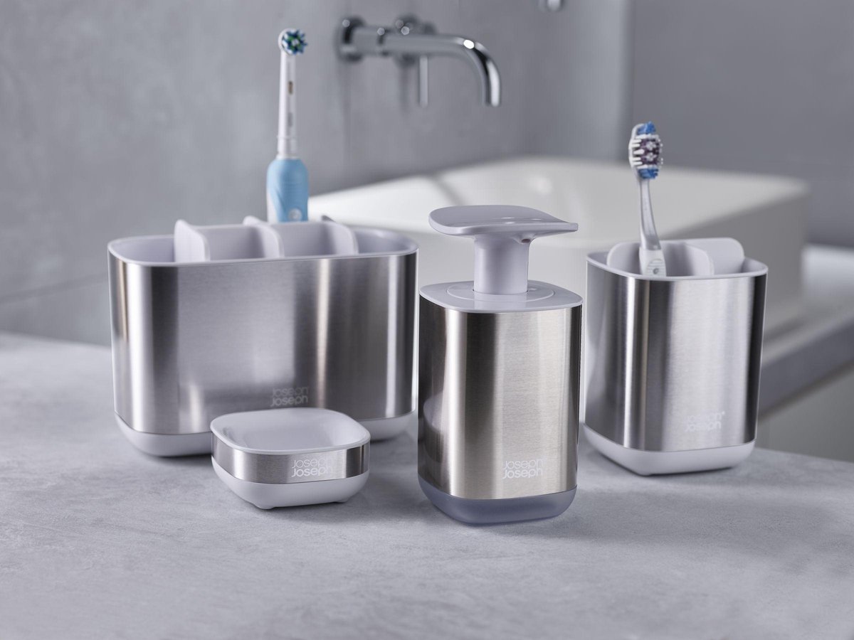 Joseph Joseph - Easystore Steel Tandenborstelorganiser - Wit -