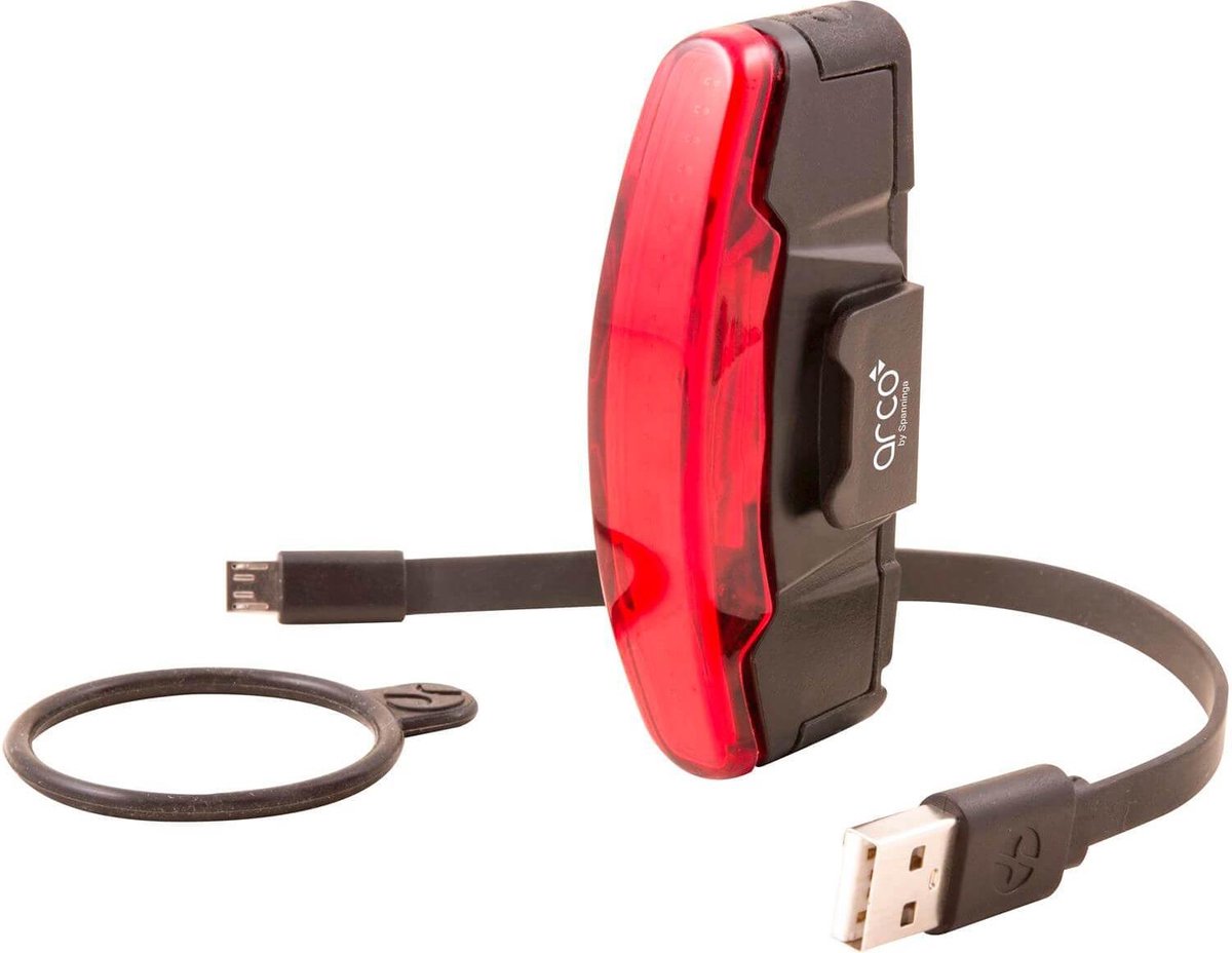 Spanninga Achterlicht Arco Li-po Herlaadbaar Usb