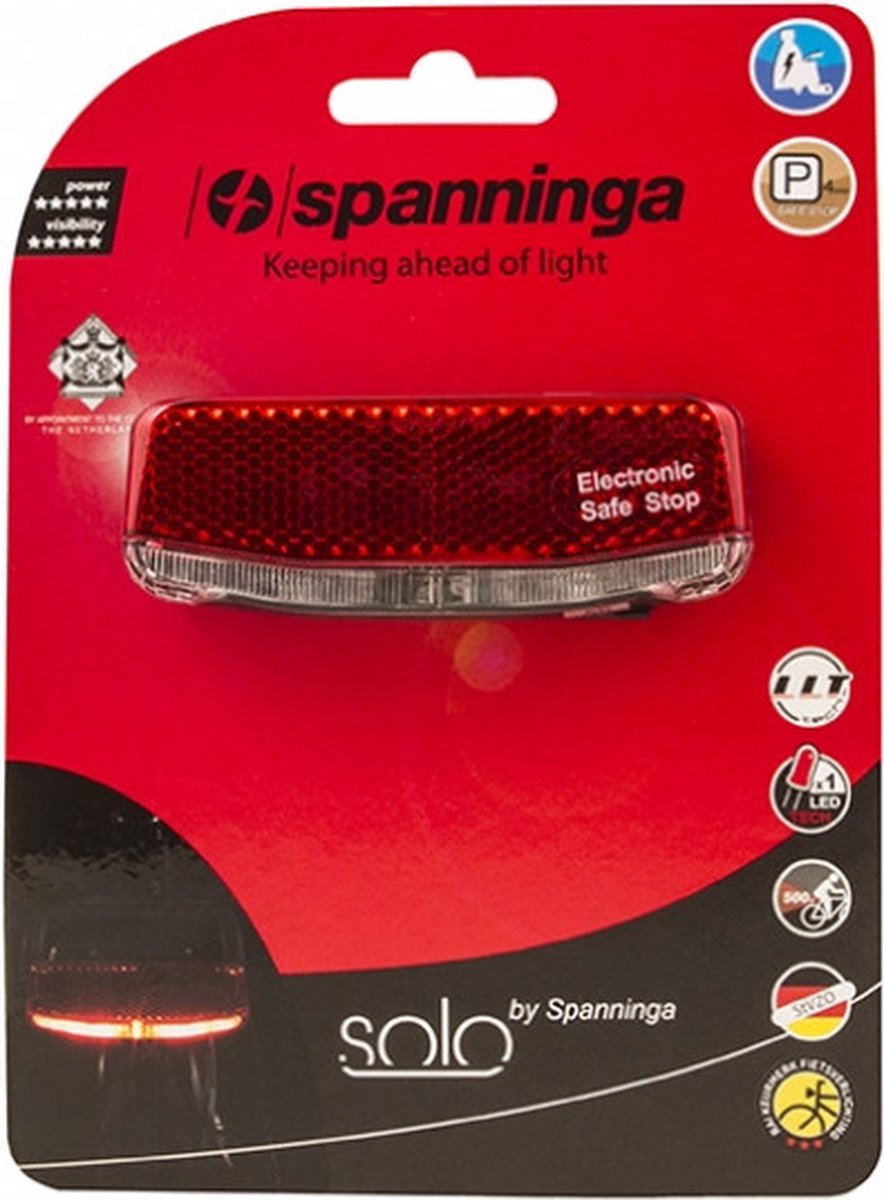 Spanninga Achterlicht Solo Xb Batterij