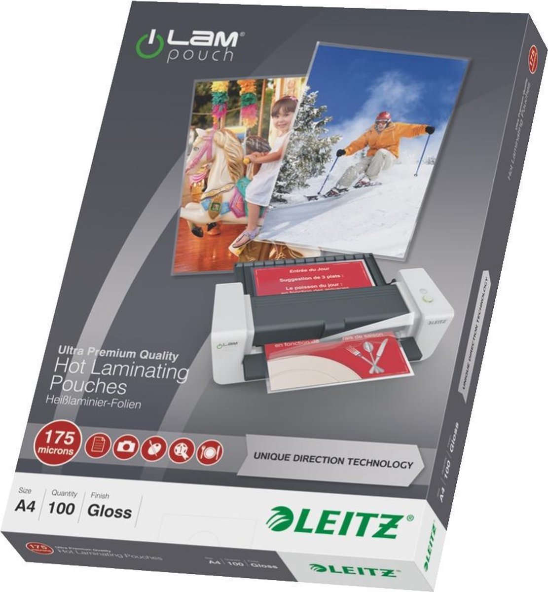 Leitz Lamineerhoes iLAM UDT warm A4 175 micron