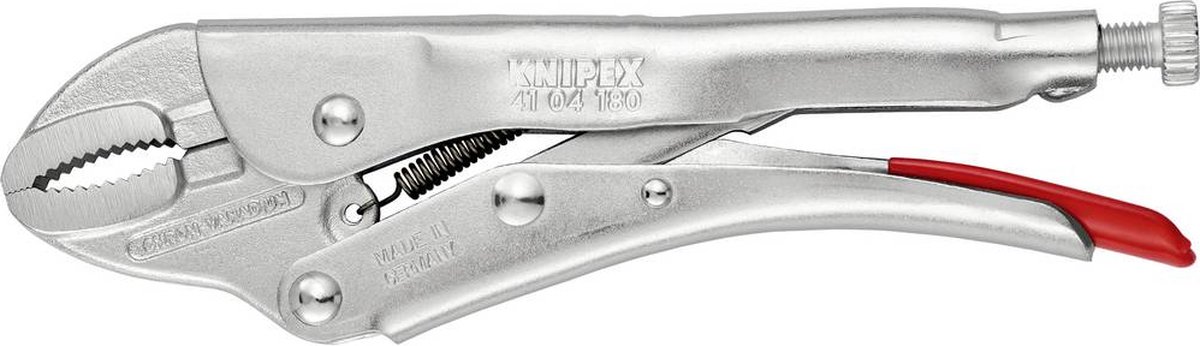 Knipex Klemtang glans verzinkt 180 mm _ 41 04 180 EAN