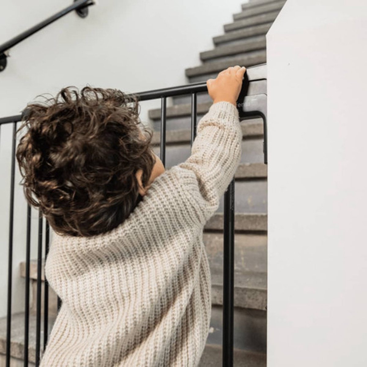 A3 Safetydoor Traphekje Mat - Zwart