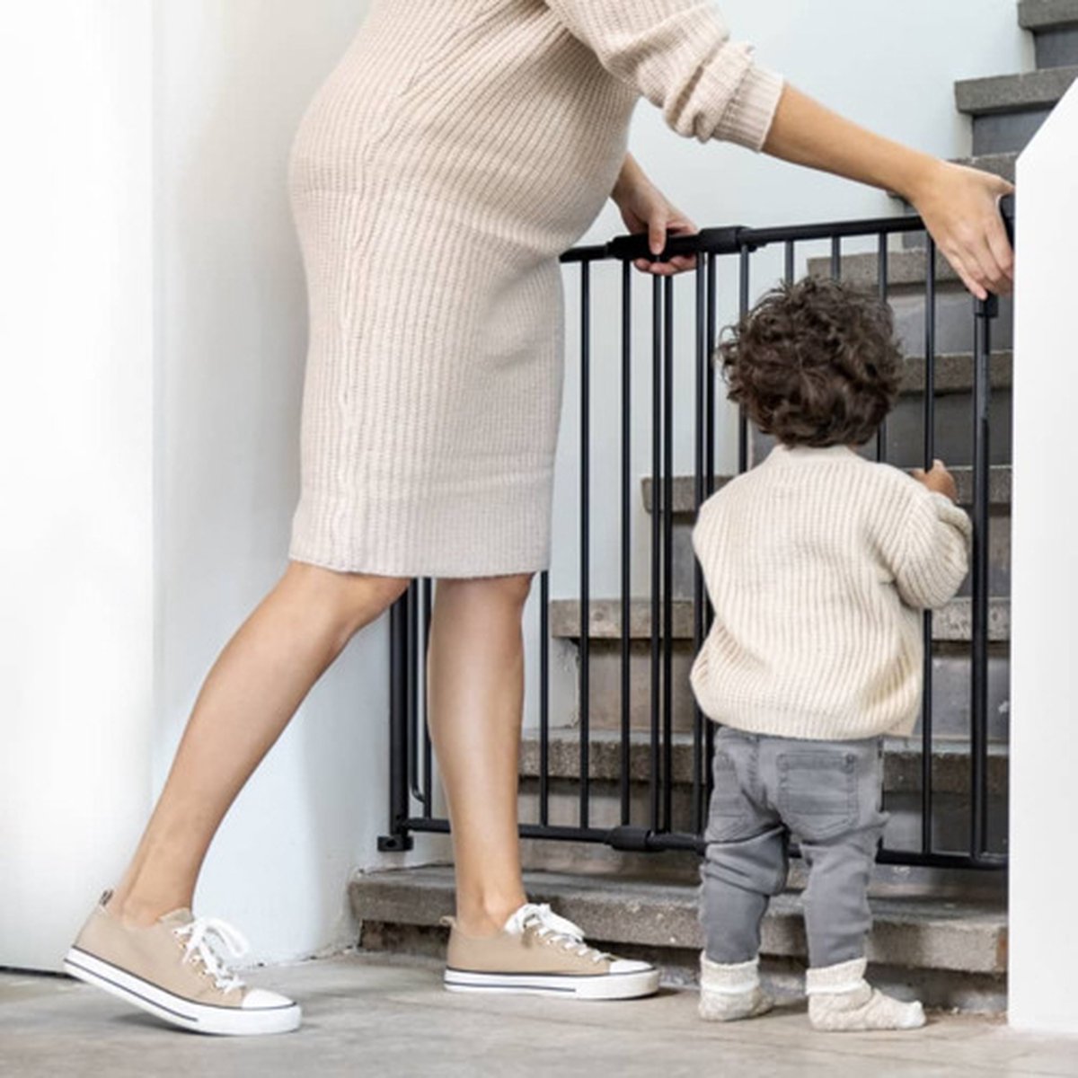 A3 Safetydoor Traphekje Mat - Zwart