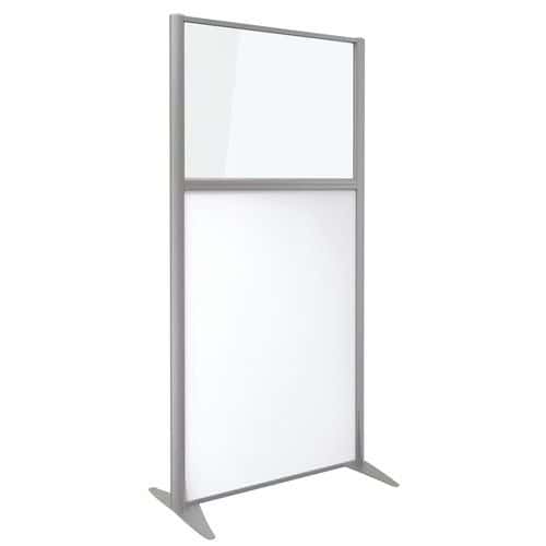 Clen Scheidingswand KP+ - Melamine met glas - Hoogte 160 cm