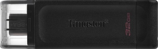 Kingston DataTraveler 70 - USB-C Flash Drive 32GB - Zwart
