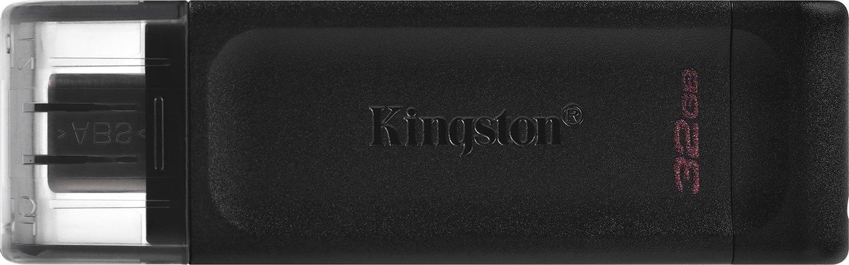 Kingston DataTraveler 70 - USB-C Flash Drive 32GB - Zwart