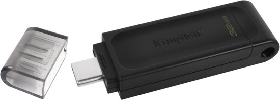 Kingston DataTraveler 70 - USB-C Flash Drive 32GB - Zwart