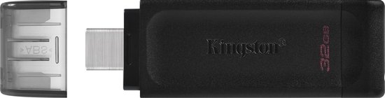 Kingston DataTraveler 70 - USB-C Flash Drive 32GB - Zwart