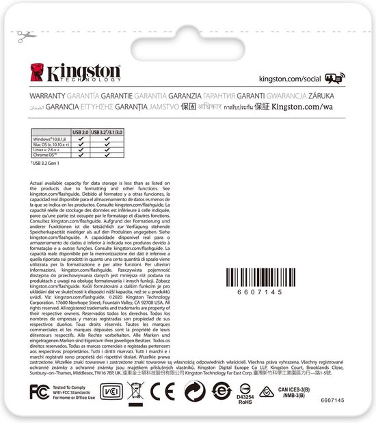 Kingston DataTraveler 70 - USB-C Flash Drive 32GB - Zwart