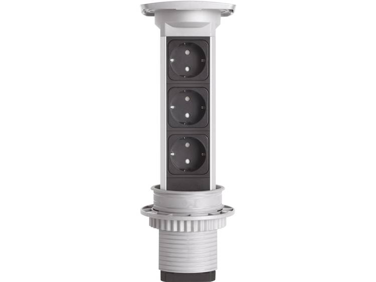 Kopp 939614013 Inbouwstekkerdoos 3-voudig Aluminium (geborsteld) GST18i aansluitbus 1 stuk(s)