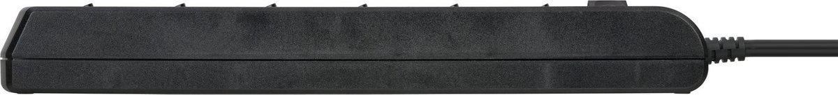 Brennenstuhl 1153110116 Stekkerdoos met schakelaar 6-voudig Randaarde stekker 1 stuk(s) - Zwart