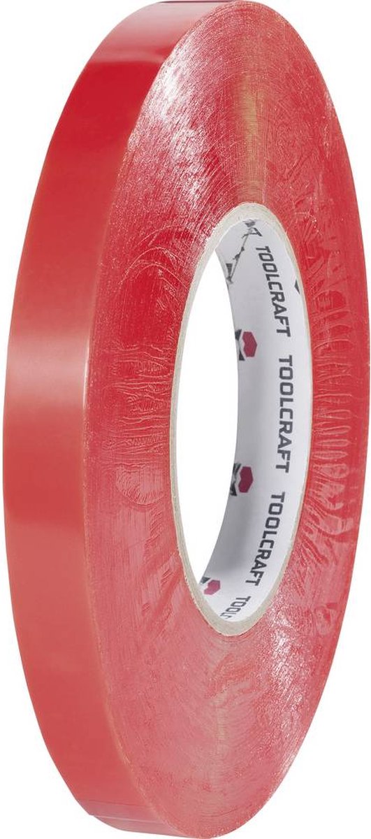 TOOLCRAFT 1397P1550C 1397P1550C Dubbelzijdige tape Transparant (l x b) 50 m x 15 mm 50 m