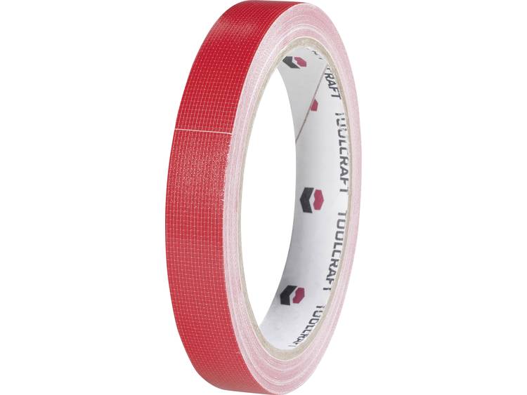 TOOLCRAFT HEB19L10RC HEB19L10RC Textieltape HEB19L10RC (l x b) 10 m x 19 mm 10 m - Rood