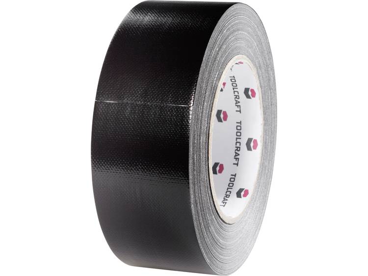 TOOLCRAFT 54B48L40SC 54B48L40SC Textieltape Gaffer (l x b) 40 m x 48 mm 40 m - Zwart