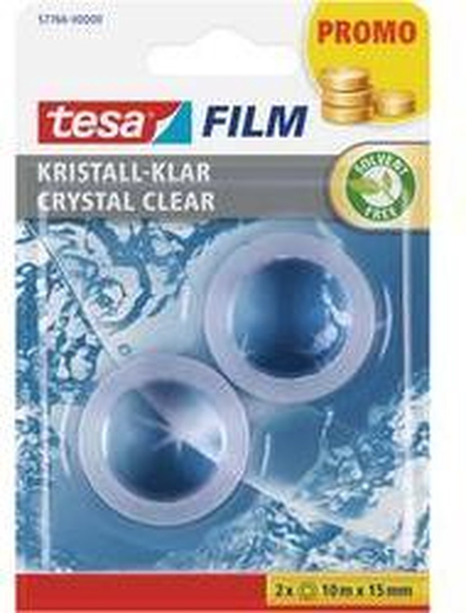 Tesa 57766 57766 film film Transparant (l x b) 10 m x 15 mm 2 stuk(s)