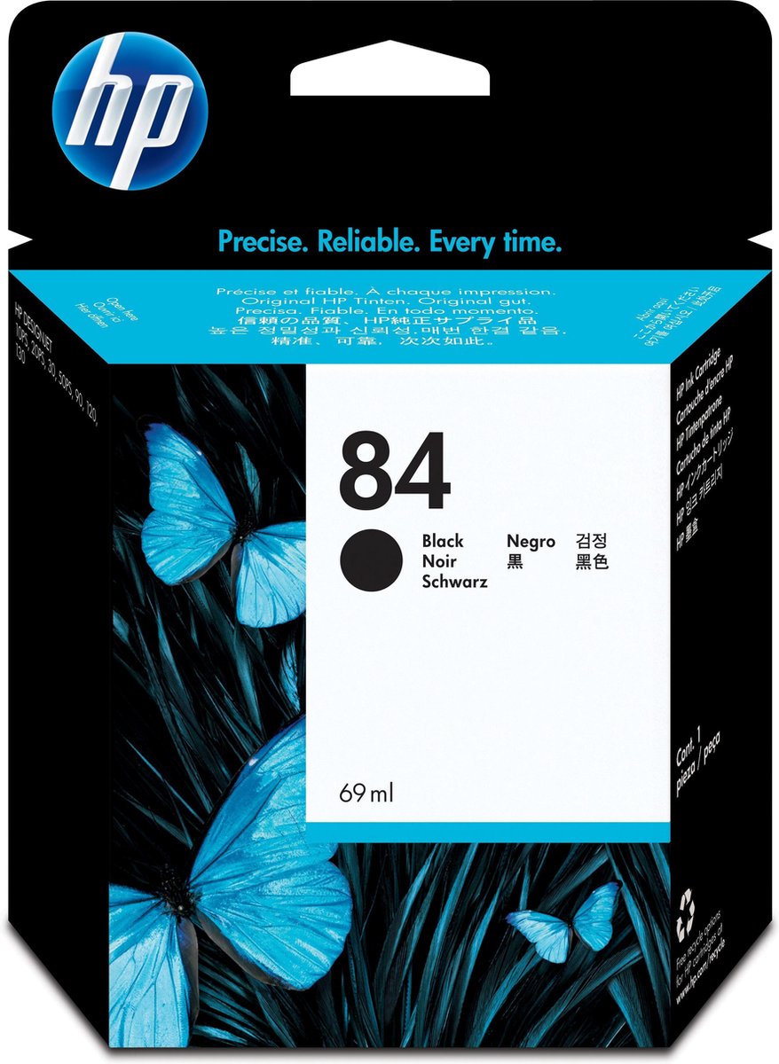 HP 84 - Inktcartridge / (C5016A) - Zwart