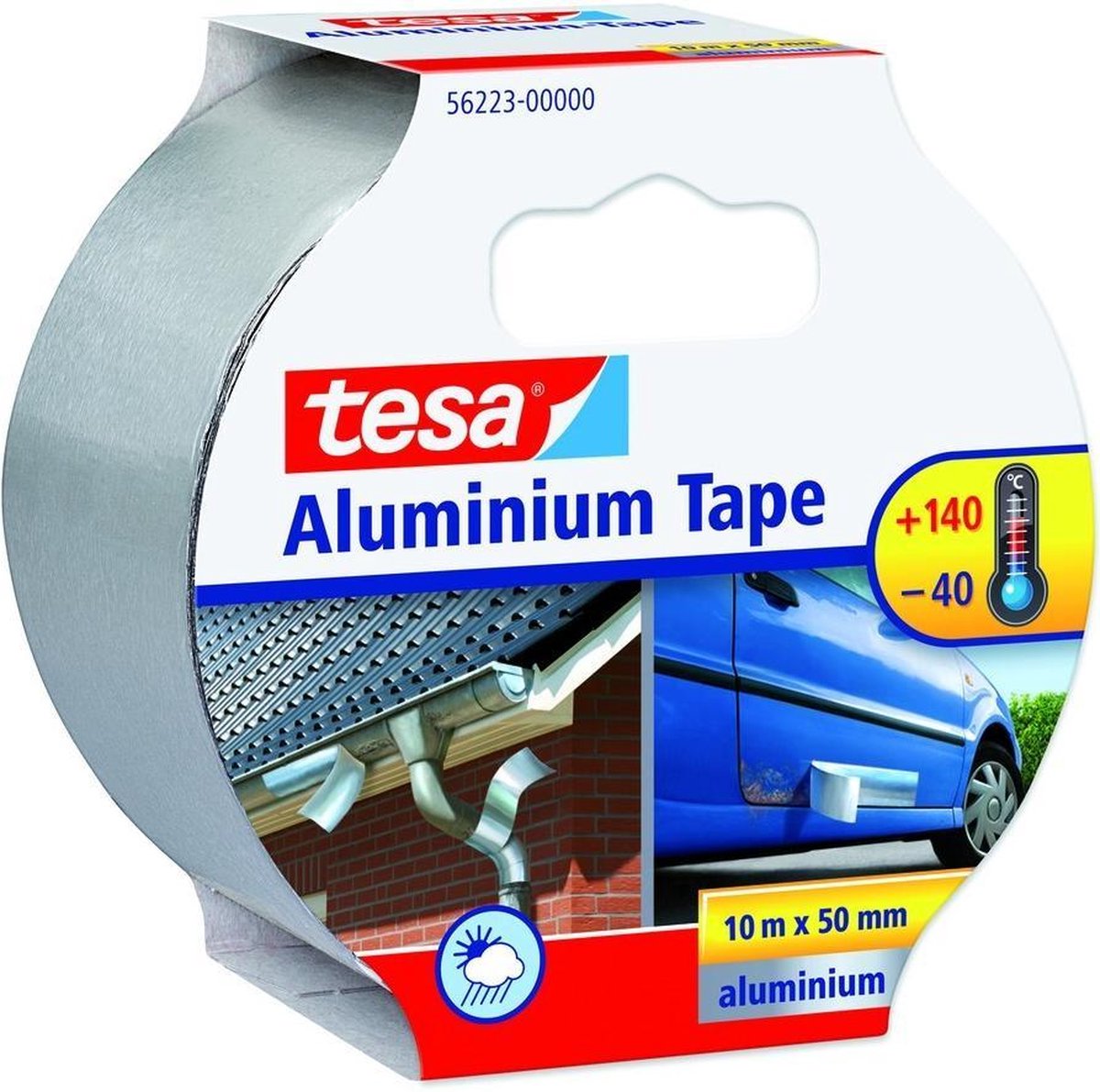 Tesa 56223-00000-00 Aluminium tape Zilver (l x b) 10 m x 50 mm 10 m