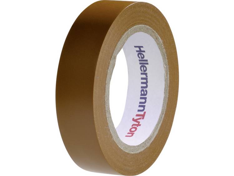 HellermannTyton HelaTape Flex 15 710-00107 Isolatietape HelaTape Flex 15 (l x b) 10 m x 15 mm 10 m - Bruin