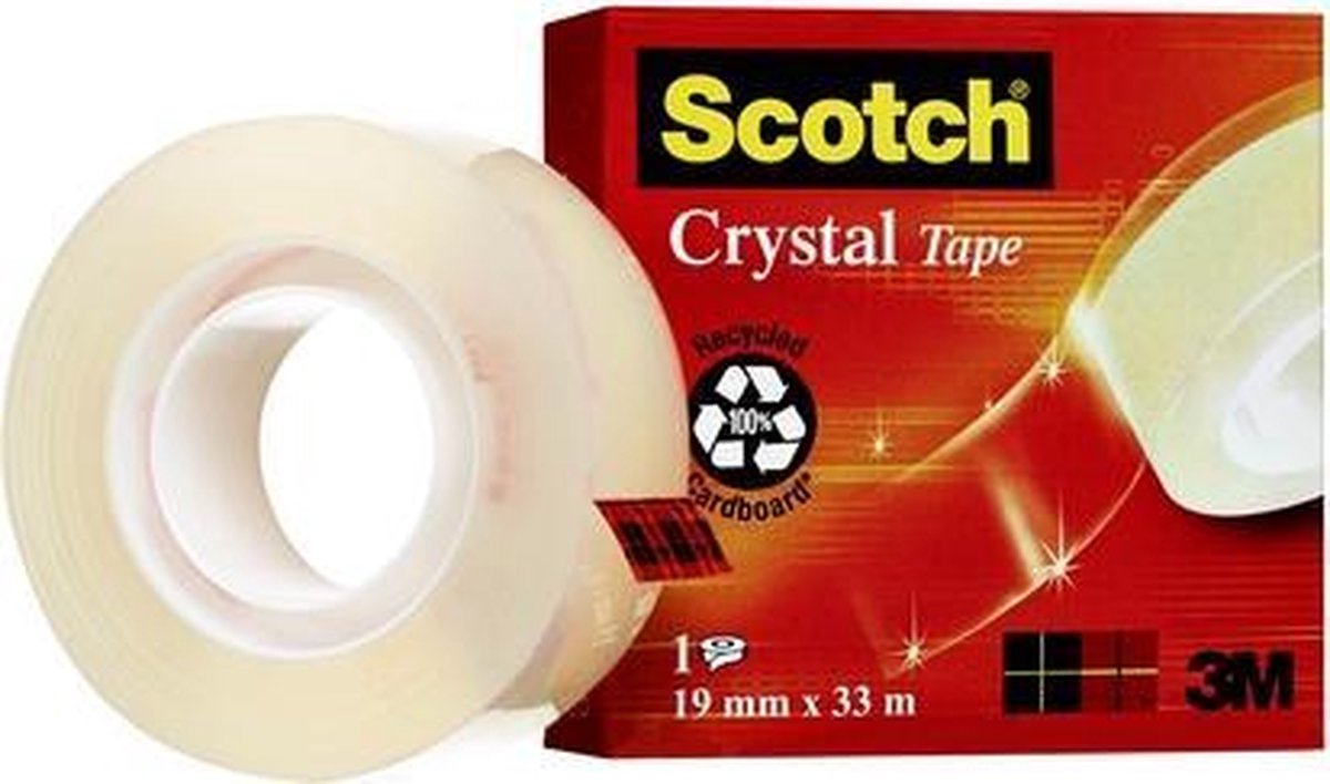 3M™ FT-5100-3060-2 7100027387 Plakband Scotch Crystal Clear 600 Transparant (l x b) 33 m x 19 mm 33 m - Wit