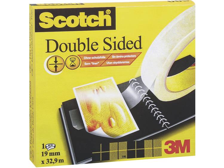 3M™ D6651222 7000050157 Dubbelzijdige tape Scotch 665 Transparant (l x b) 22.8 m x 12.5 mm 22.8 m