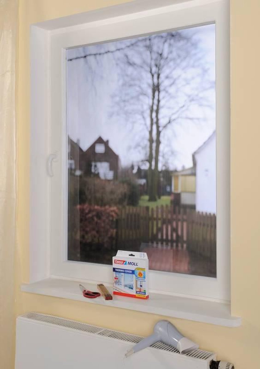 Tesa 05430-00 Isoleerfolie geschikt voor enkel glas moll thermo Cover Transparant (l x b) 1.7 m x 1.5 m 1.7 m