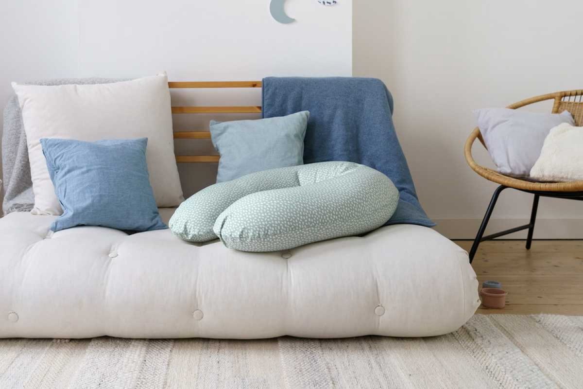 Doomoo Buddy Voedingskussen 180 Cm Cloudy Kaki - Groen