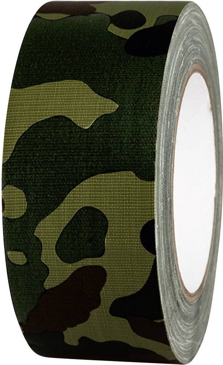 TOOLCRAFT 80B50L25CC 80B50L25CC Textieltape 80B50L25CC Camouflage (l x b) 25 m x 50 mm 25 m