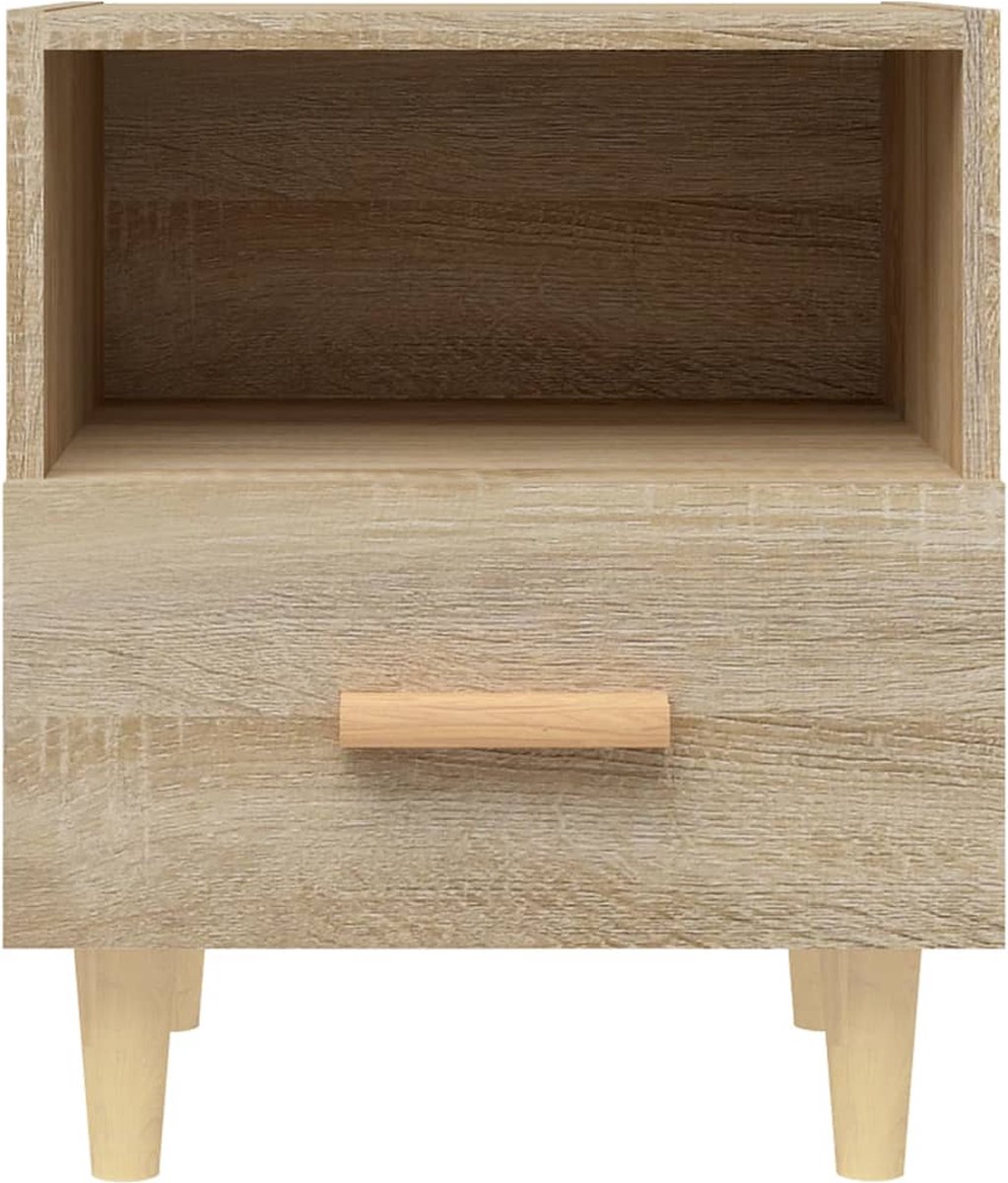 Vidaxl Nachtkastjes 2 St 40x35x47 Cm Sonoma Eikenkleurig - Bruin