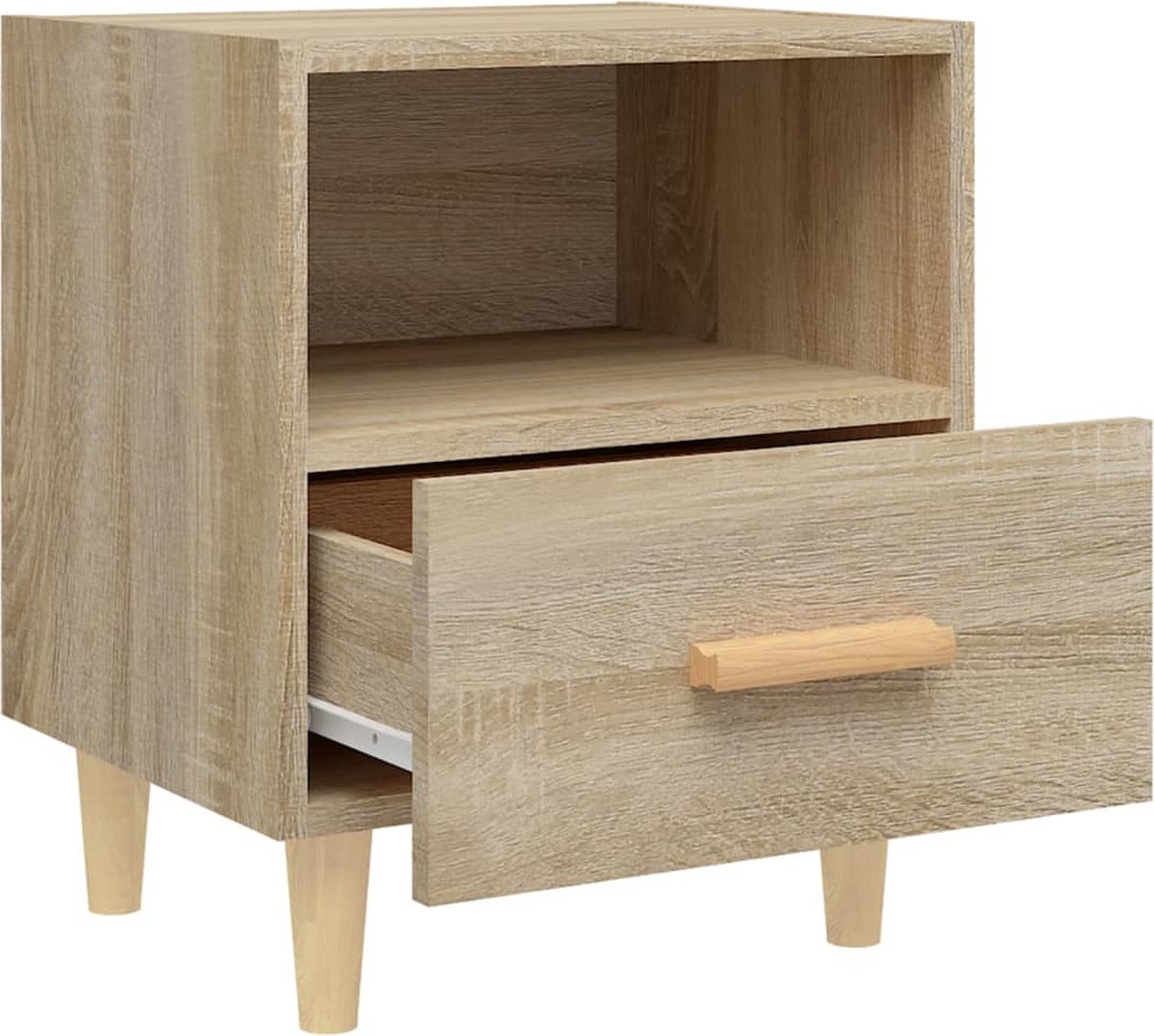 Vidaxl Nachtkastjes 2 St 40x35x47 Cm Sonoma Eikenkleurig - Bruin