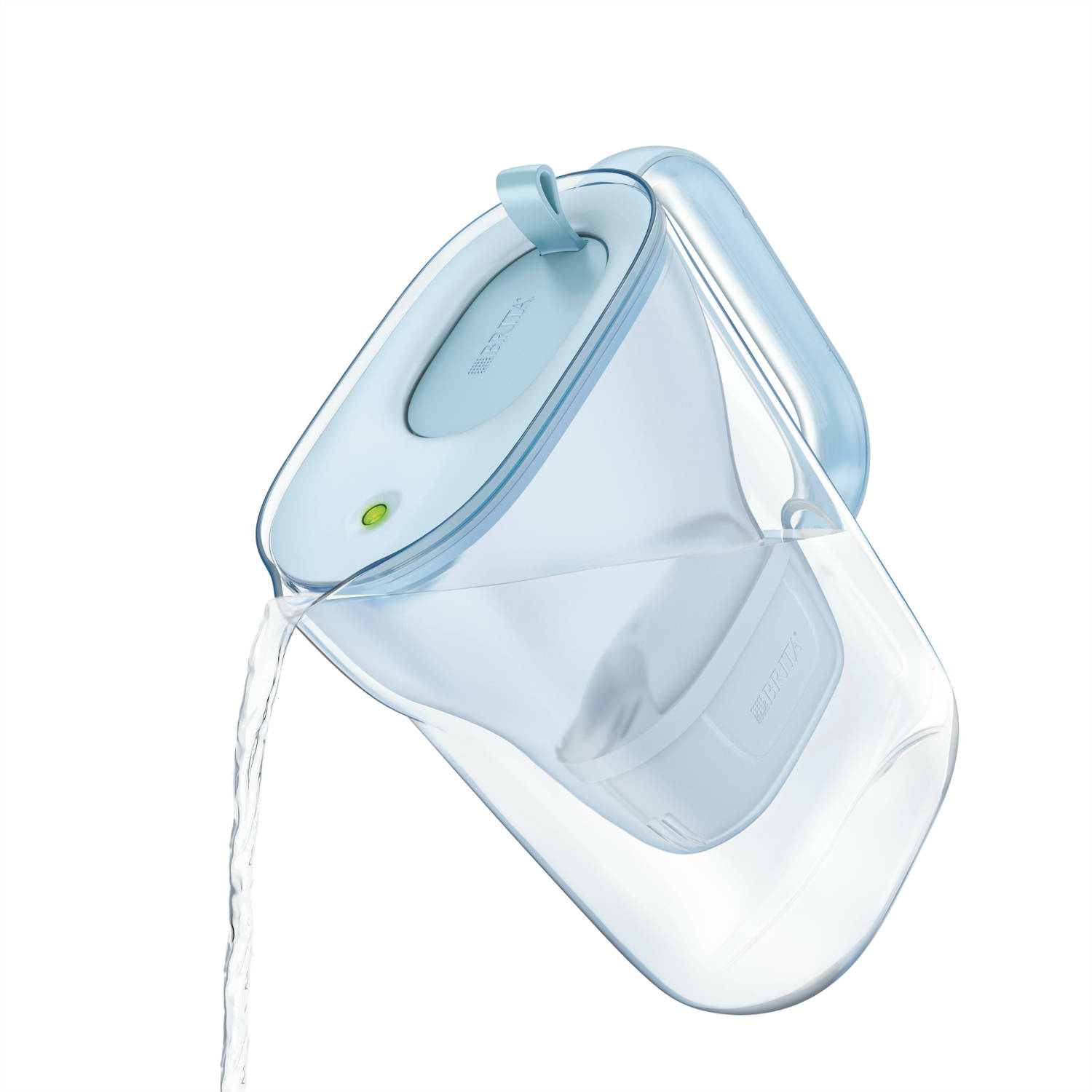 Brita Waterfilterbundel Style Eco Cool Powder Blue + 3 Maxtra+ Filterpatronen