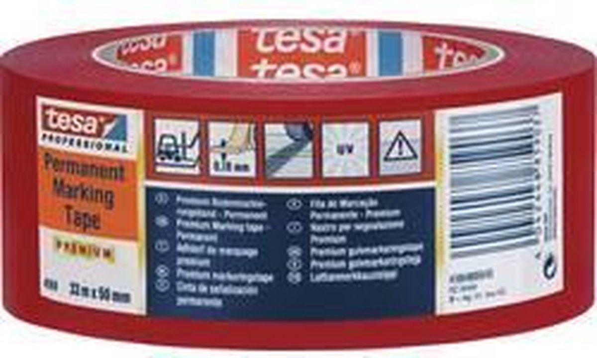 Tesa 4169-58-93 4169-58-93 Markeringstape (l x b) 33 m x 50 mm 33 m - Geel