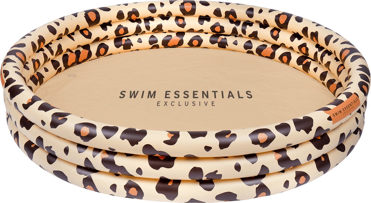 Swim Essentials Kinderzwembad Panterprint Beige 3 Ringen - 150 Cm