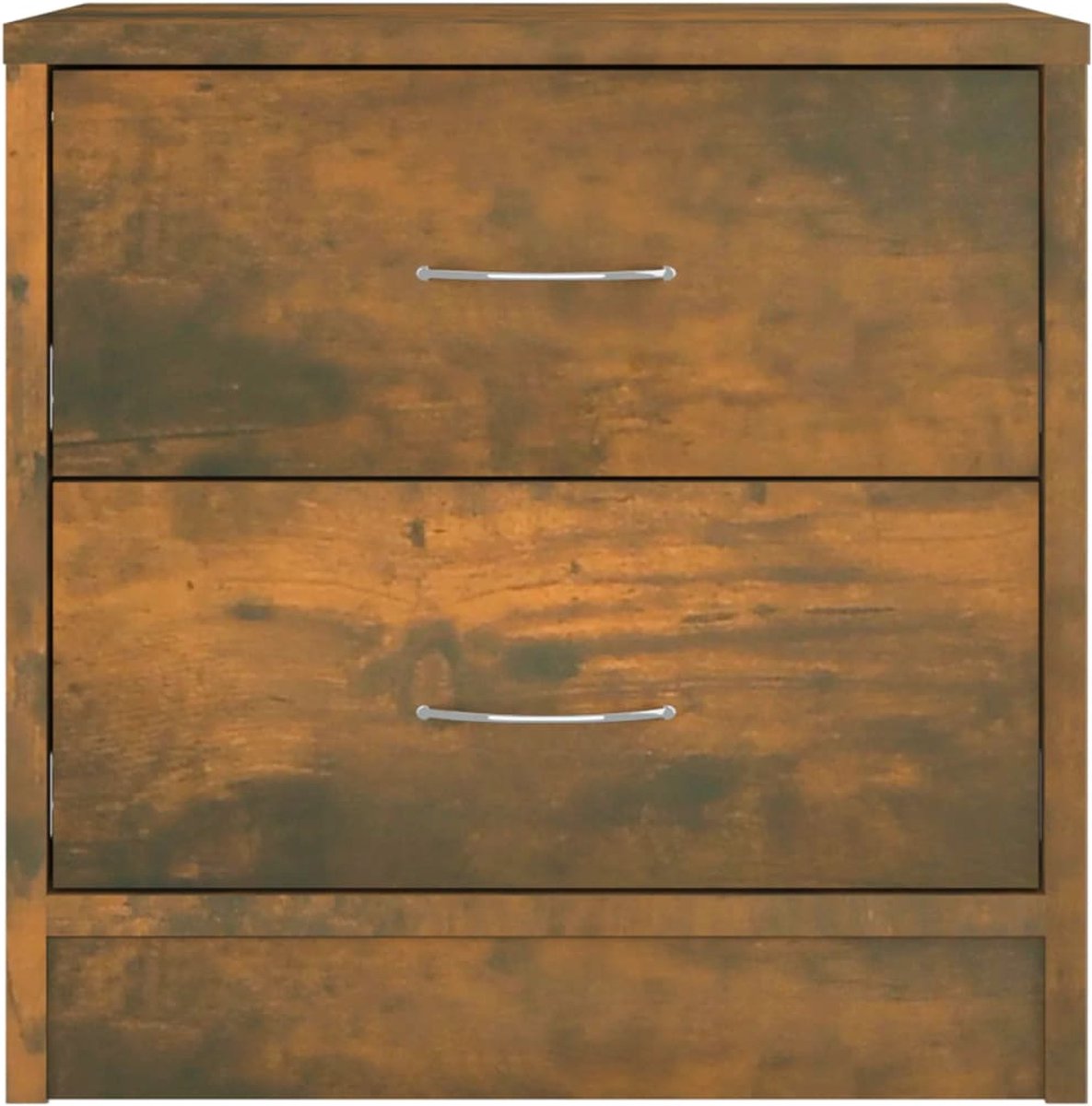 Vidaxl Nachtkastje 40x30x40 Cm Bewerkt Hout Gerookt Eikenkleurig - Bruin