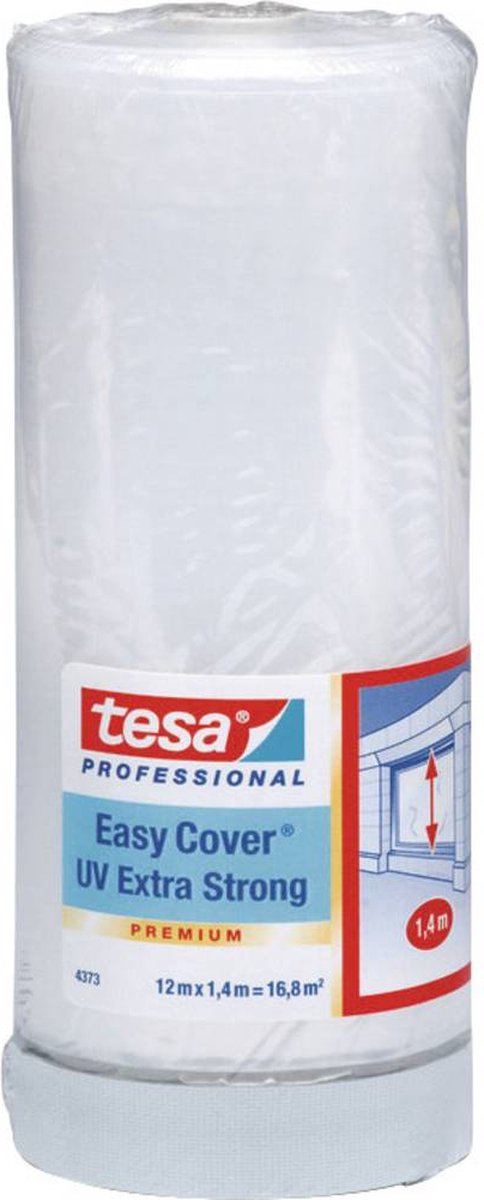 Tesa 04373-1-1 04373-1-1 Afdekfolie Easy Cover 4369 Transparant (l x b) 14 m x 1.40 m 12 m