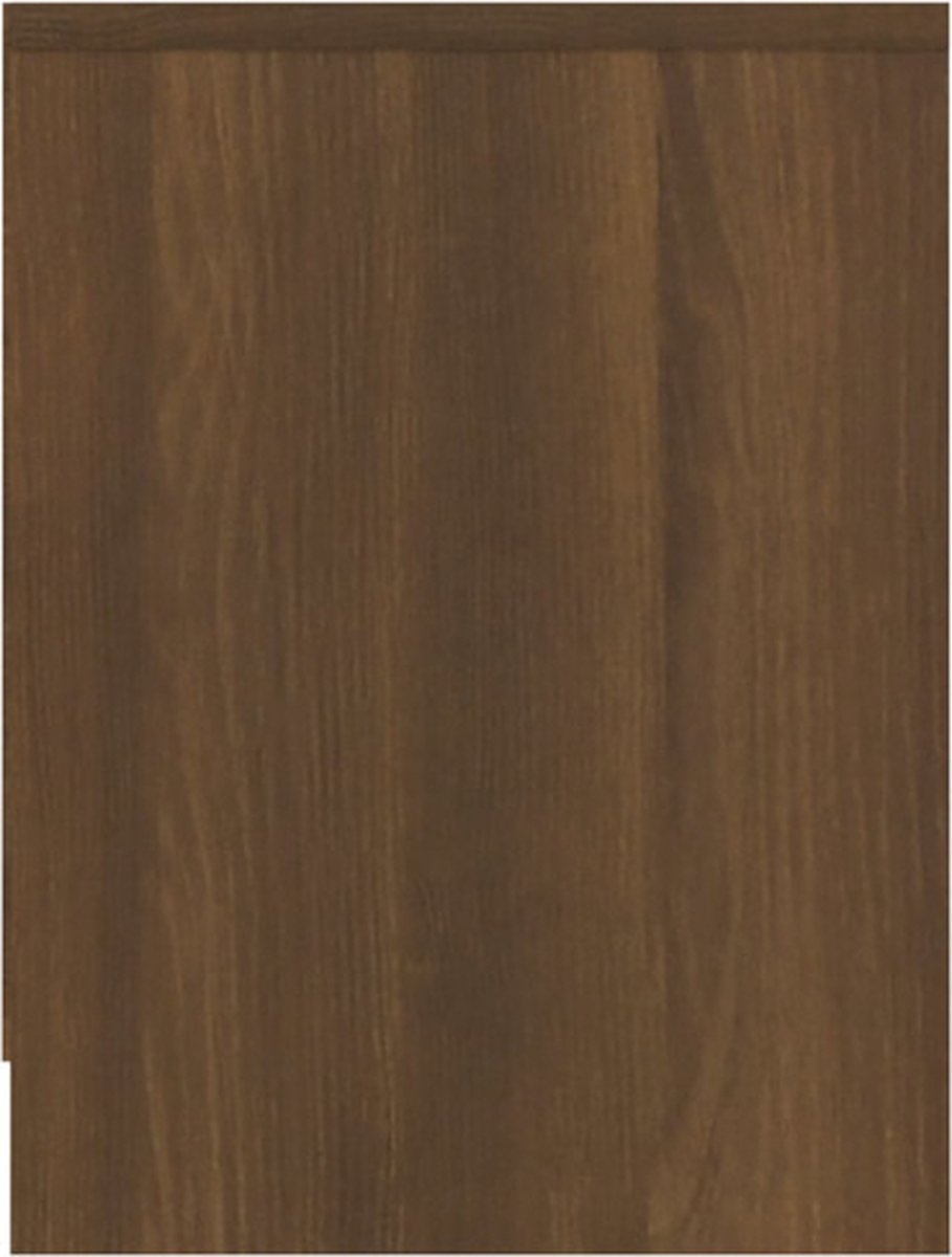 Vidaxl Nachtkastje 40x30x40 Cm Bewerkt Houteikenkleurig - Bruin