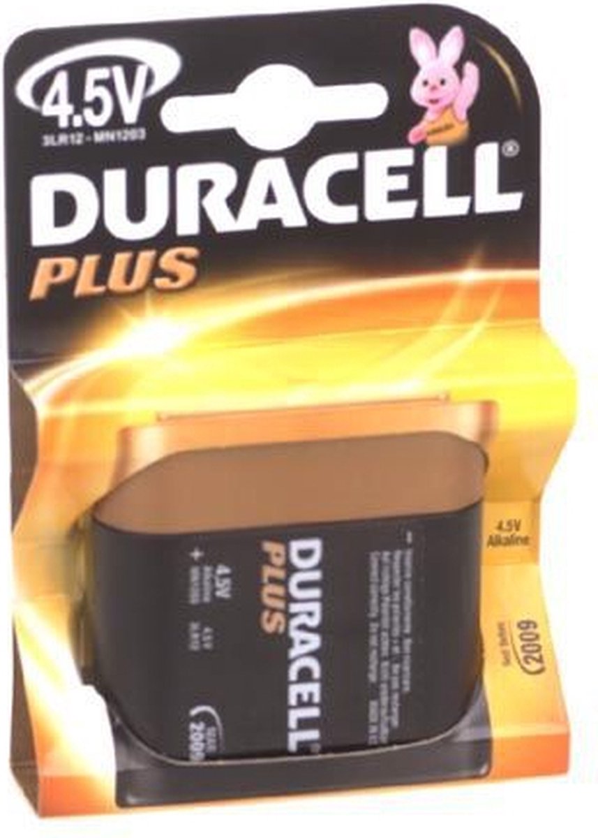 Duracell Batterij Plus 100% 4,5v, Op Blister