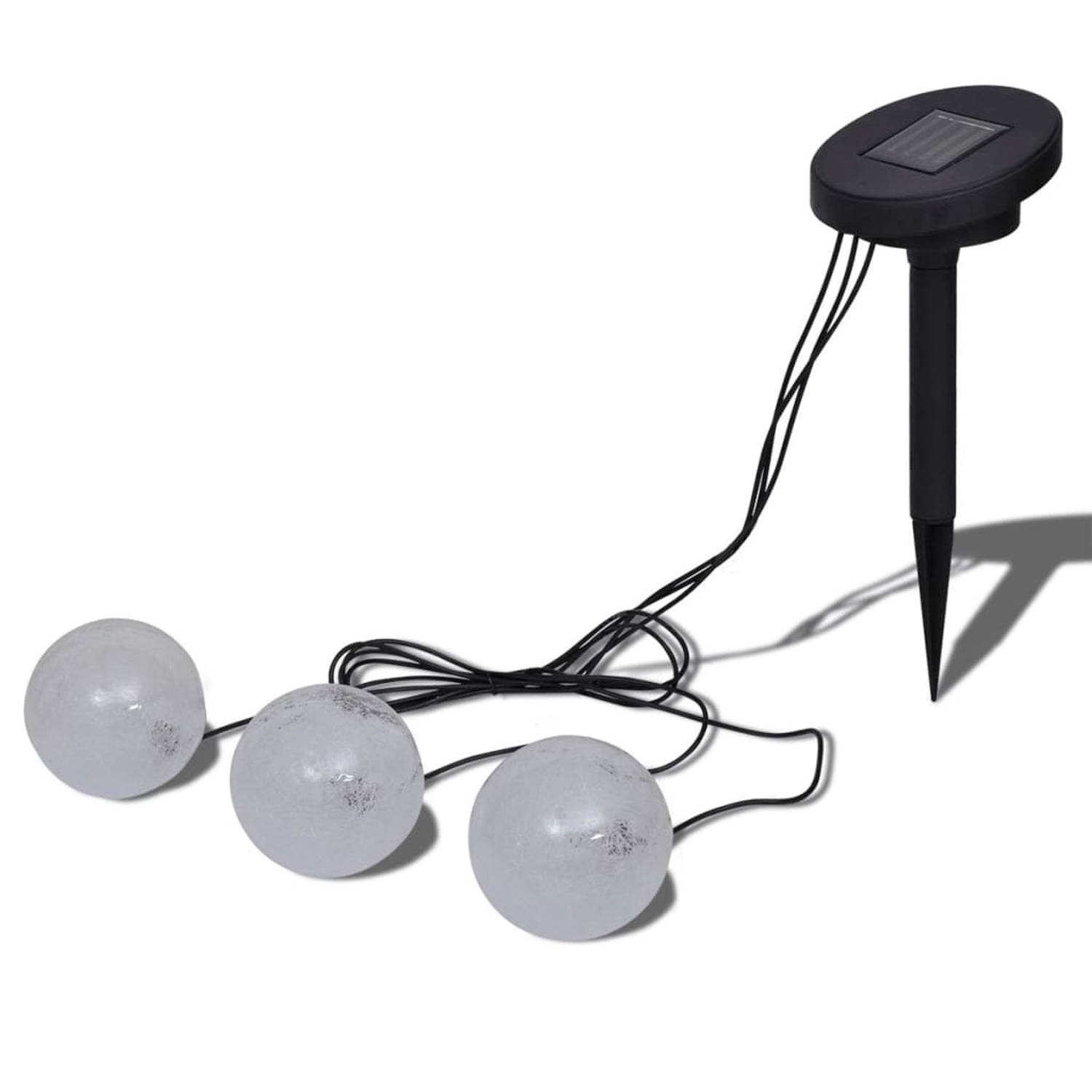 Vidaxl Vijververlichting Drijvende Bollen Led - Zwart