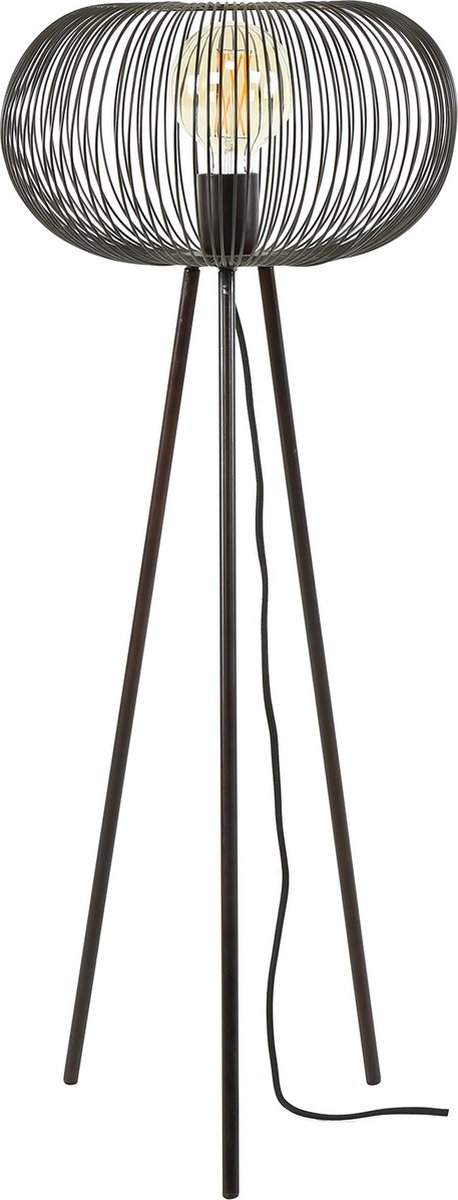 Hoyz - Tafellamp Copper Twist Nikkel - Zwart