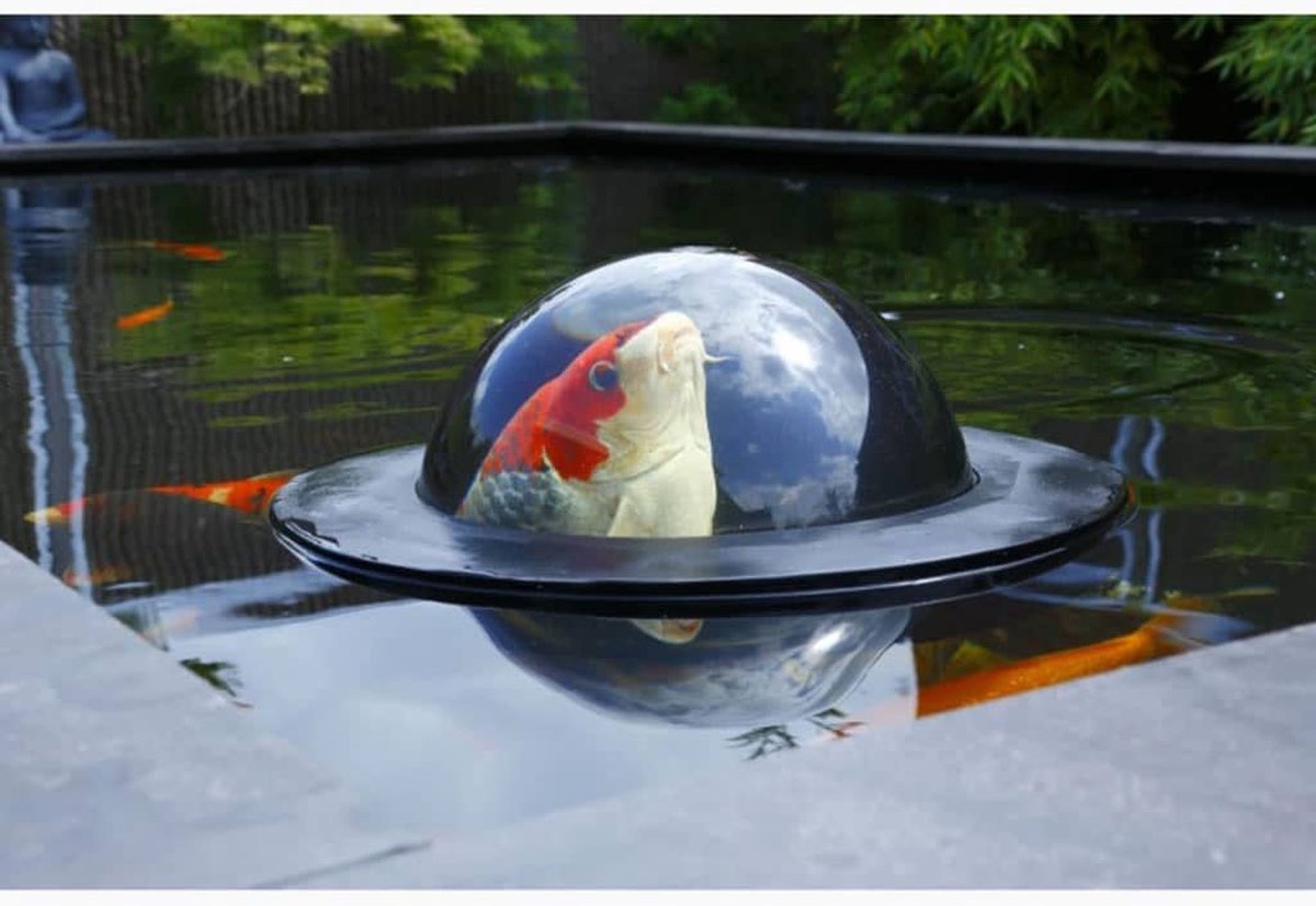 Velda Floating Fish Dome Doorkijkbol M - Zwart