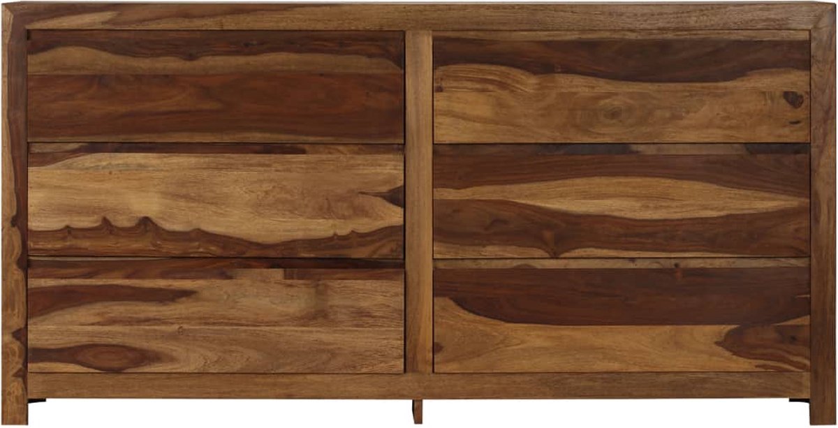 Vidaxl Ladekast 160x40x80 Cm Massief Sheeshamhout - Bruin