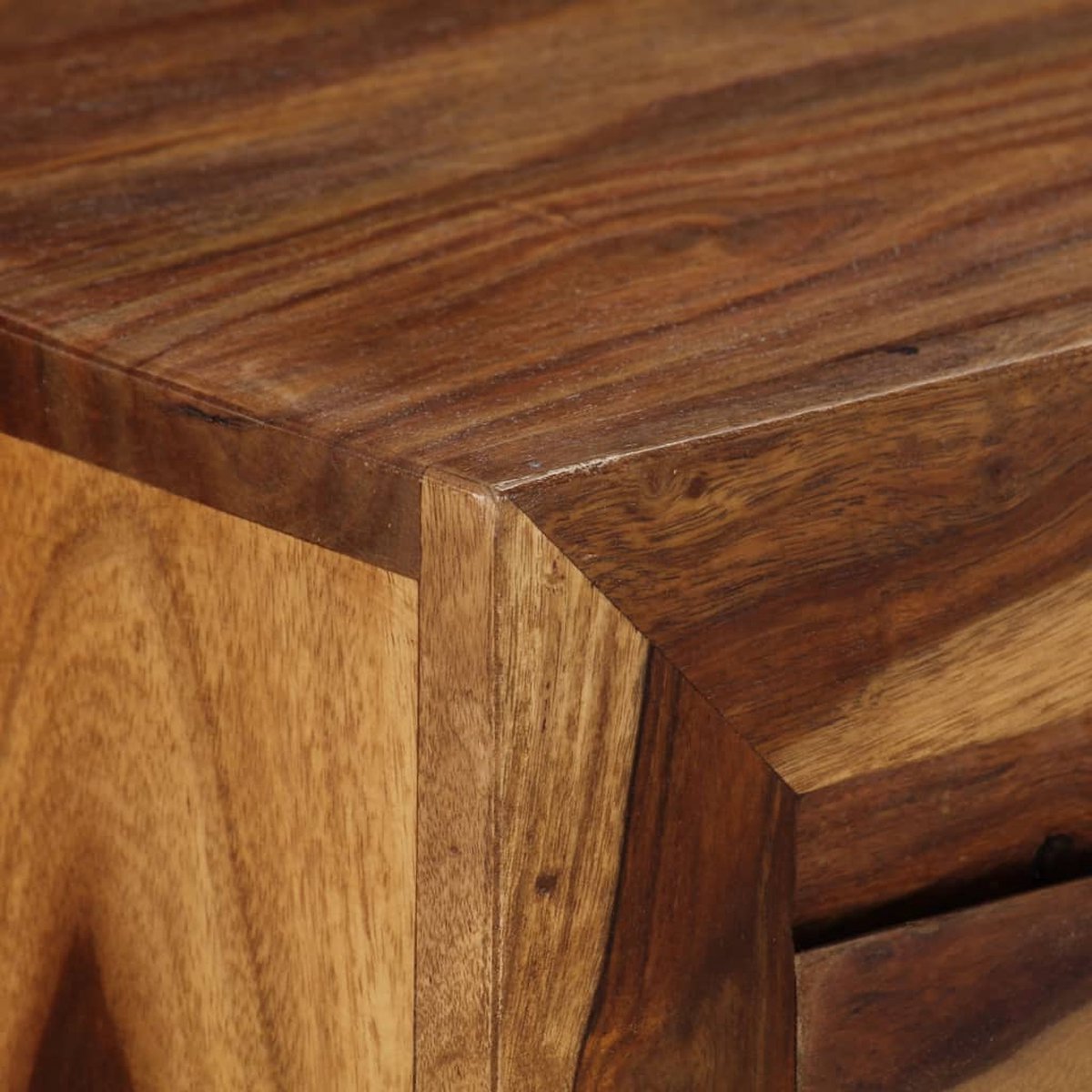 Vidaxl Ladekast 160x40x80 Cm Massief Sheeshamhout - Bruin