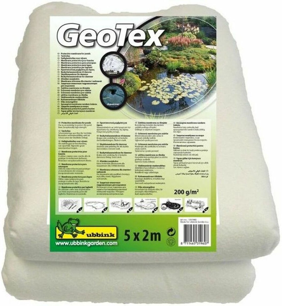 Ubbink Synthetische Onderlaag 5x2 M 200 G/m² Wit 1331960