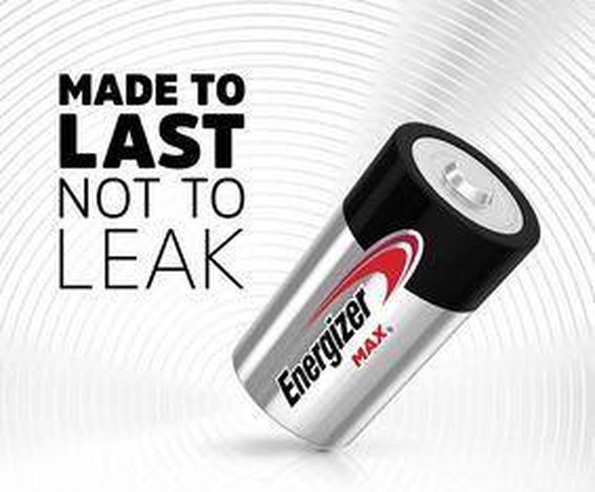 Energizer Batterijen Max D, Blister Van 2 Stuks