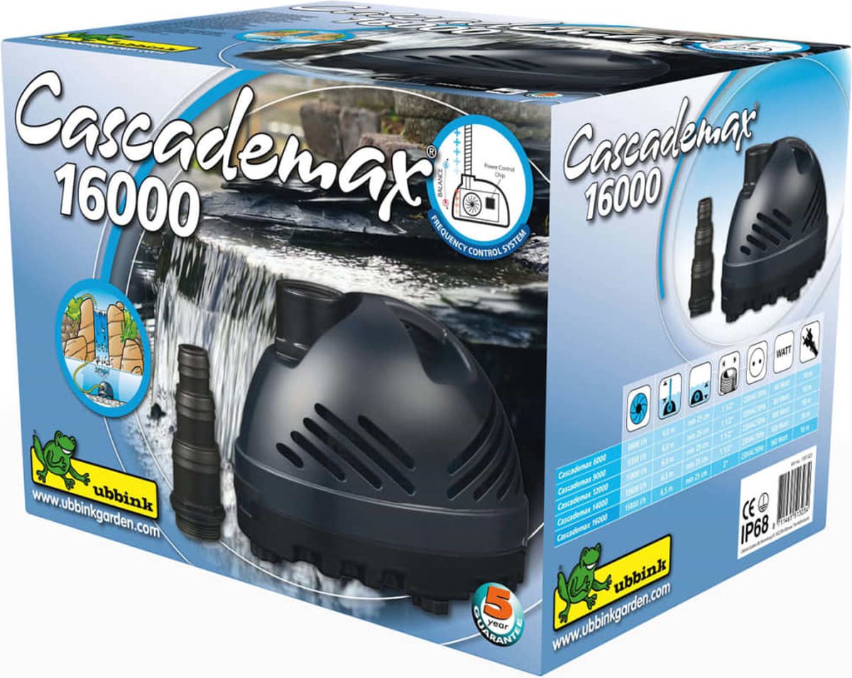 Ubbink Vijverpomp Cascademax 16000 160 W 1351323 - Grijs