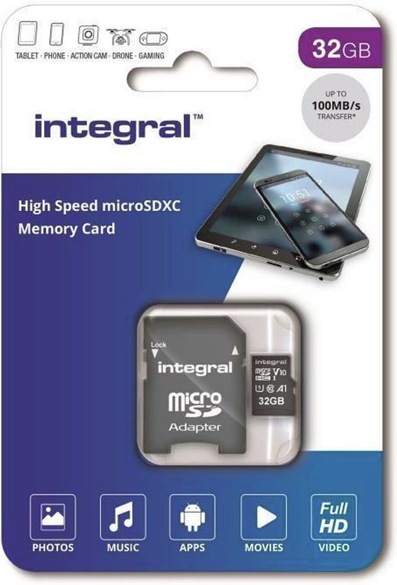 Enzo Integral Microsdhc Geheugenkaart, 32 Gb