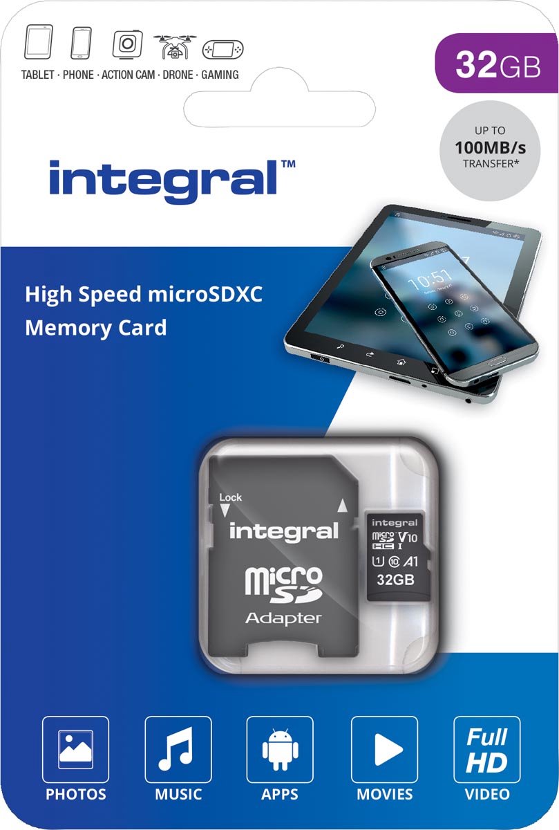 Enzo Integral Microsdhc Geheugenkaart, 32 Gb